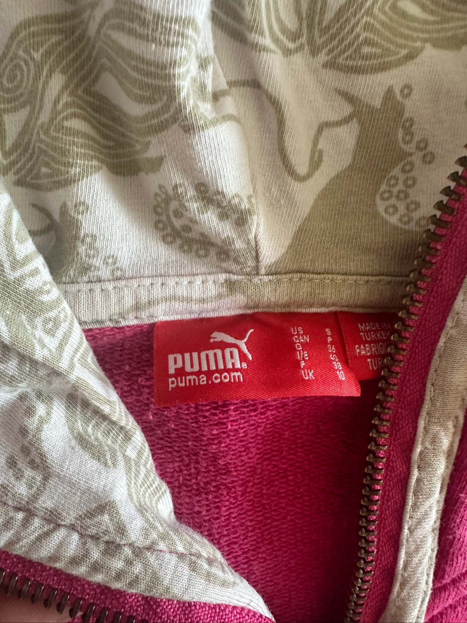 Sweat à capuche et fermeture éclair Puma Rose fuchsia pour femme Taille S | Y2K – photo 8